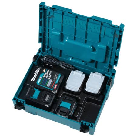 Pack Énergie 40 V max / 4 Ah XGT - 2 batteries + 1 chargeur - en coffret MAKPAC MAKITA 191J97-1