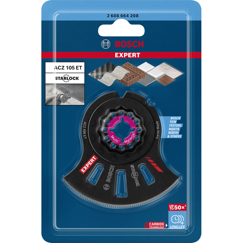 Lame de scie à segment carbure multimatériaux ACZ 105 ET BOSCH 2608664208