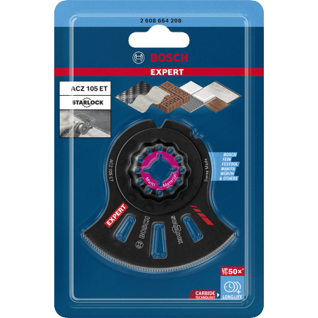 Lame de scie à segment carbure multimatériaux ACZ 105 ET BOSCH 2608664208