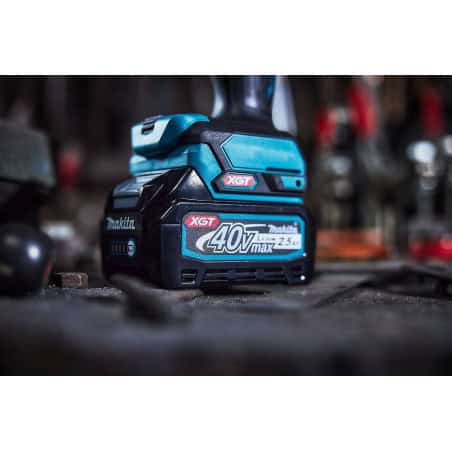 Perceuse visseuse à percussion 40 V max / 2,5 Ah XGT MAKITA HP001GD201