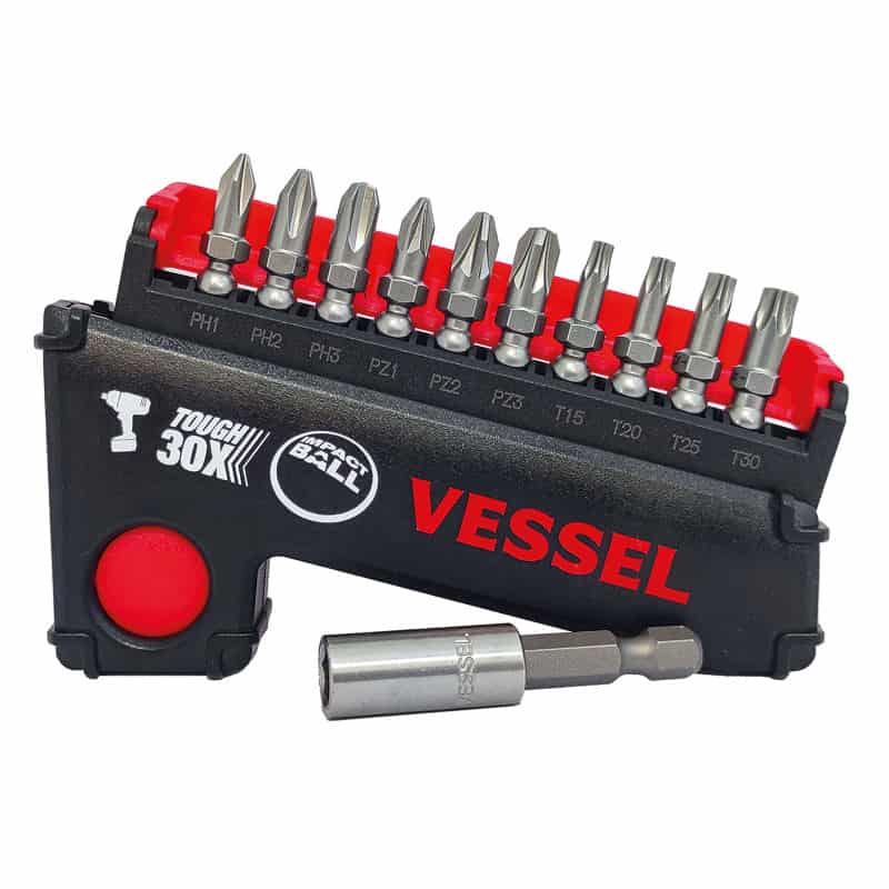 Coffret embouts à choc - 11 pièces - PH / PZ / Torx - VESSEL 426576