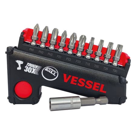 Coffret embouts à choc - 11 pièces - PH / PZ / Torx - VESSEL 426576