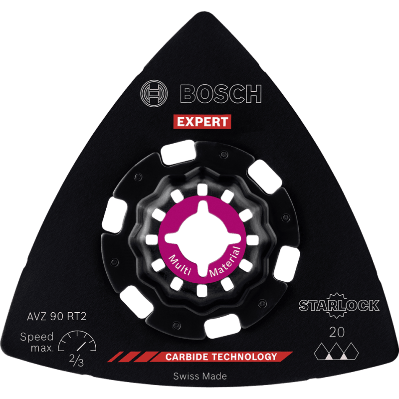 Plateau ponçage carbure multimatériaux GR20 - EXPERT AVZ 90 RT2 BOSCH 2608900045