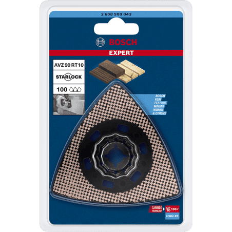 Plateau ponçage carbure multimatériaux GR100 - EXPERT AVZ 90 RT10 BOSCH 2608900043