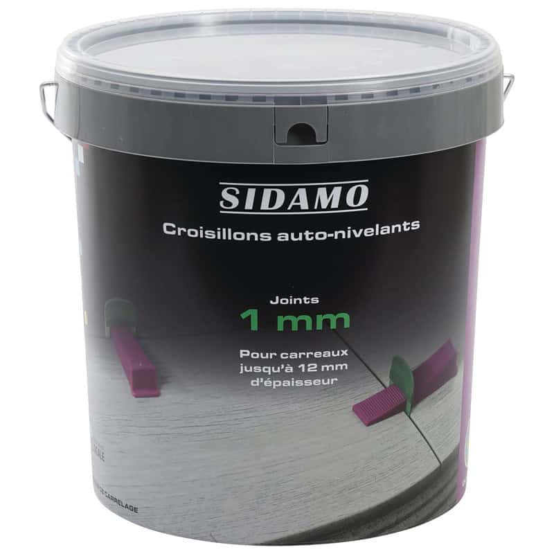 Croisillon autonivelant x 1 000 - L 1 mm / E 3 ~ 12 mm - SIDAMO 11255300