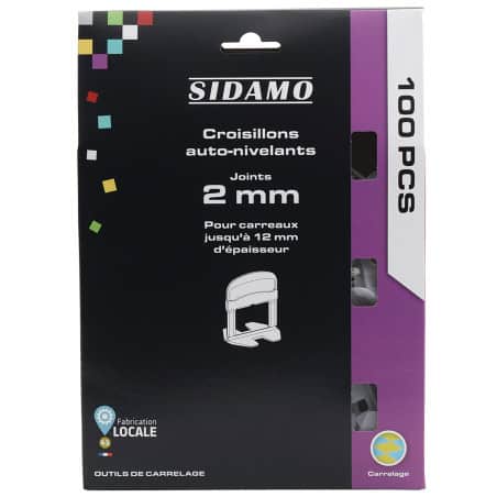 Croisillon autonivelant - L 2 mm / E 3 ~ 12 mm - SIDAMO