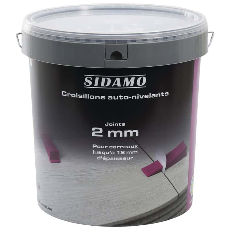 Croisillon autonivelant - L 2 mm / E 3 ~ 12 mm - SIDAMO