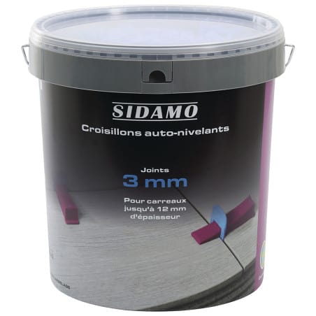 Croisillon autonivelant - L 3 mm / E 3 ~ 12 mm - SIDAMO