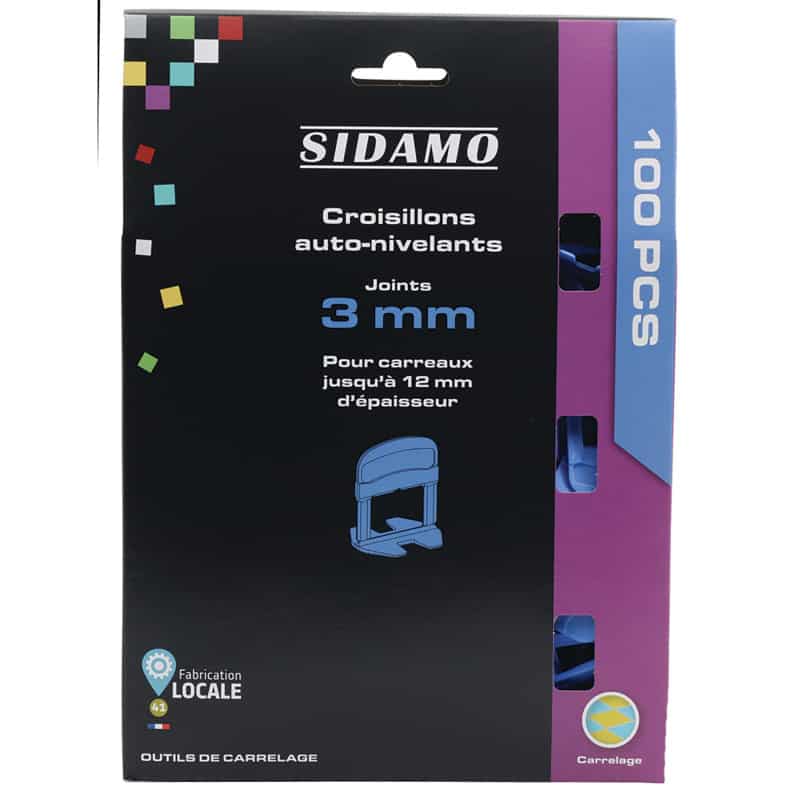 Croisillon autonivelant - L 3 mm / E 3 ~ 12 mm - SIDAMO