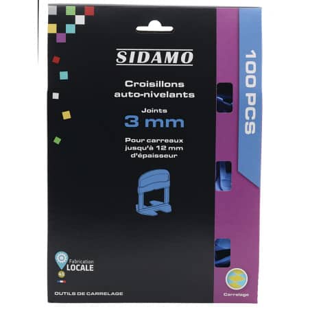Croisillon autonivelant - L 3 mm / E 3 ~ 12 mm - SIDAMO