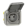 Prise de courant grise composable PLEXO LEGRAND 069551L