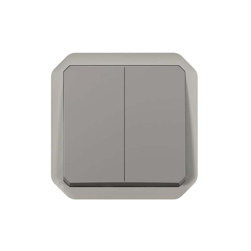 Interrupteur double composable encastré PLEXO LEGRAND 069525L