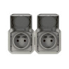 Prise de courant double horizontale composable précablée PLEXO LEGRAND 069562L
