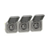 Prise de courant double horizontale composable précablée PLEXO LEGRAND 069564L