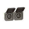 Prise de courant double horizontale composable précablée anthracite PLEXO LEGRAND 069842L