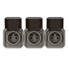 Triple prise de courant anthracite horizontale composable précablée PLEXO LEGRAND 069844L