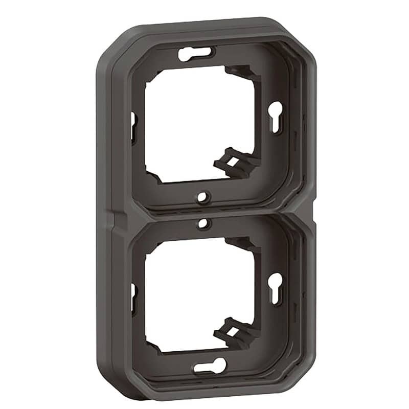 Support anthracite 2 poste PLEXO LEGRAND 069607L