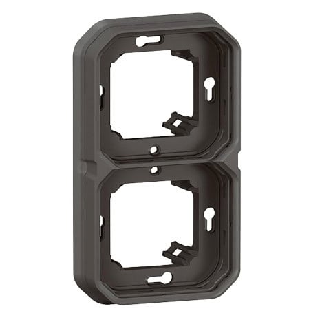 Support anthracite 2 poste PLEXO LEGRAND 069607L