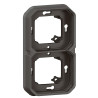 Support anthracite 2 poste PLEXO LEGRAND 069607L