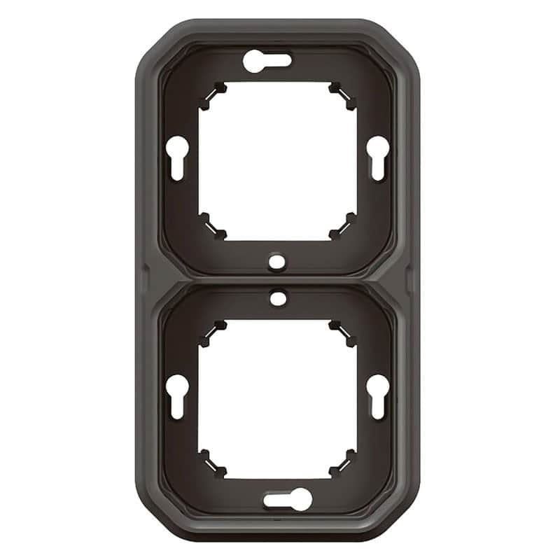 Support anthracite 2 poste PLEXO LEGRAND 069607L