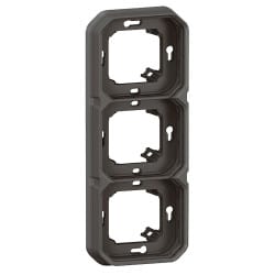 Support anthracite 3 poste PLEXO LEGRAND 069608L