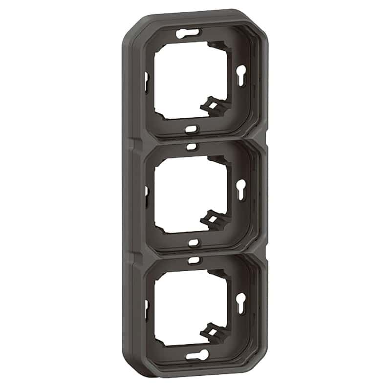 Support anthracite 3 poste PLEXO LEGRAND 069608L