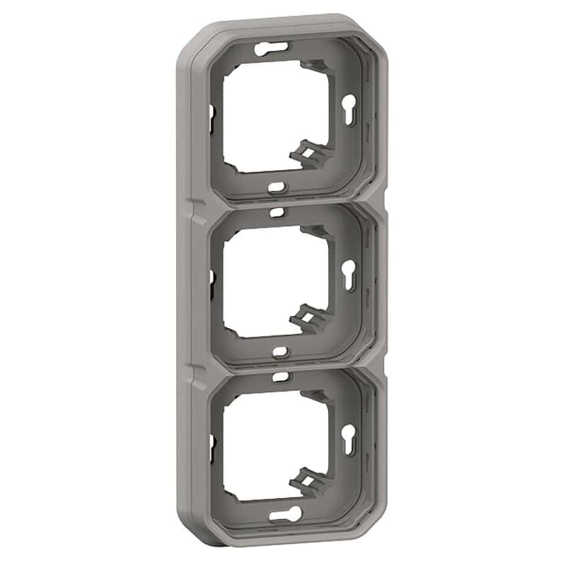Support gris 3 poste PLEXO LEGRAND 069687L