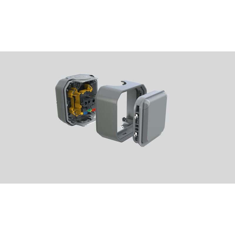 Boitier gris saillie 1 poste PLEXO LEGRAND 069651L