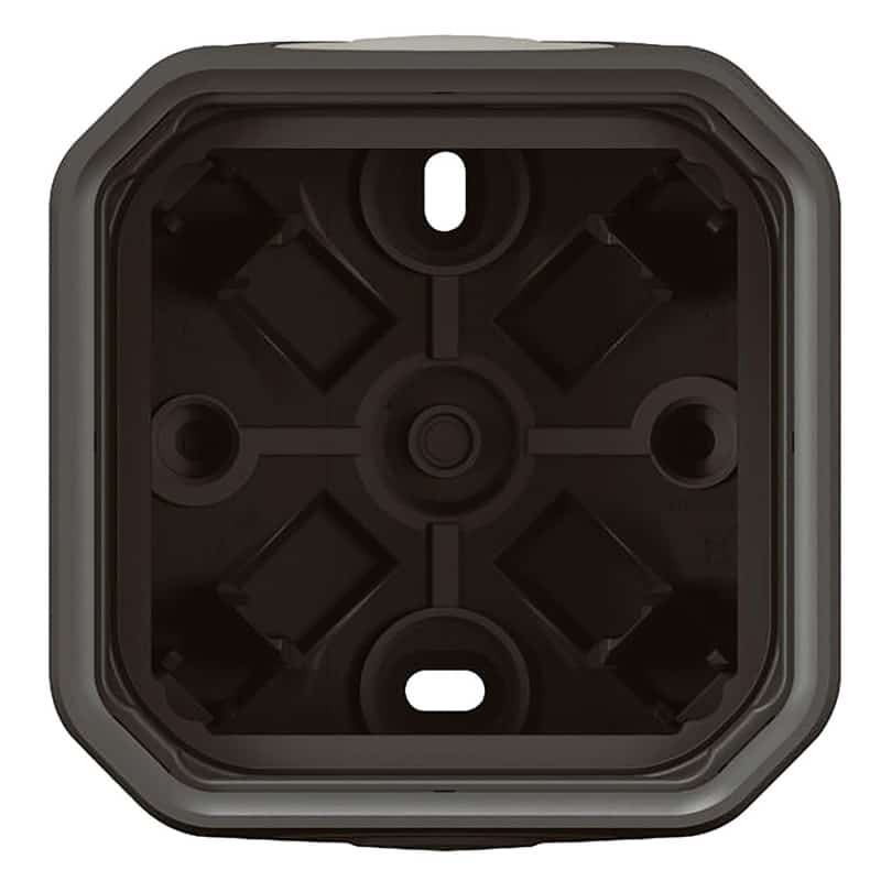 Boitier anthracite saillie 1 poste PLEXO LEGRAND 069601L