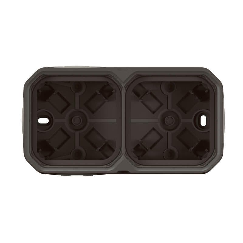Boitier anthracite saillie 2 poste PLEXO LEGRAND 069602L