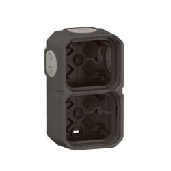 Boitier anthracite saillie 2 poste PLEXO LEGRAND 069602L