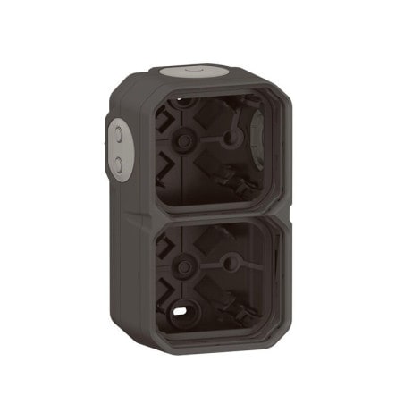 Boitier anthracite saillie 2 poste PLEXO LEGRAND 069602L