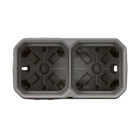 Boitier gris saillie 2 poste PLEXO LEGRAND 069672L