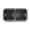 Boitier gris saillie 2 poste PLEXO LEGRAND 069672L