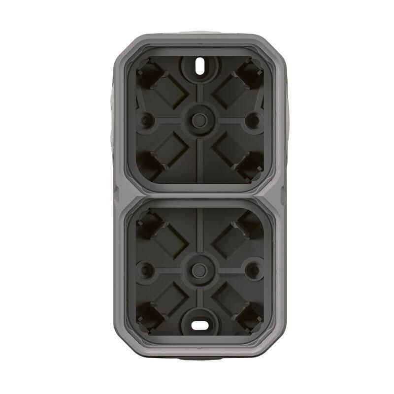 Boitier gris saillie 2 poste PLEXO LEGRAND 069672L
