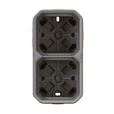 Boitier gris saillie 2 poste PLEXO LEGRAND 069672L