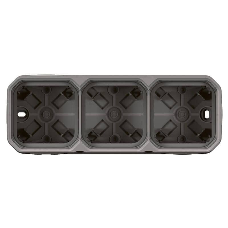 Boitier gris saillie 3 poste PLEXO LEGRAND 069680L
