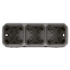 Boitier gris saillie 3 poste PLEXO LEGRAND 069680L