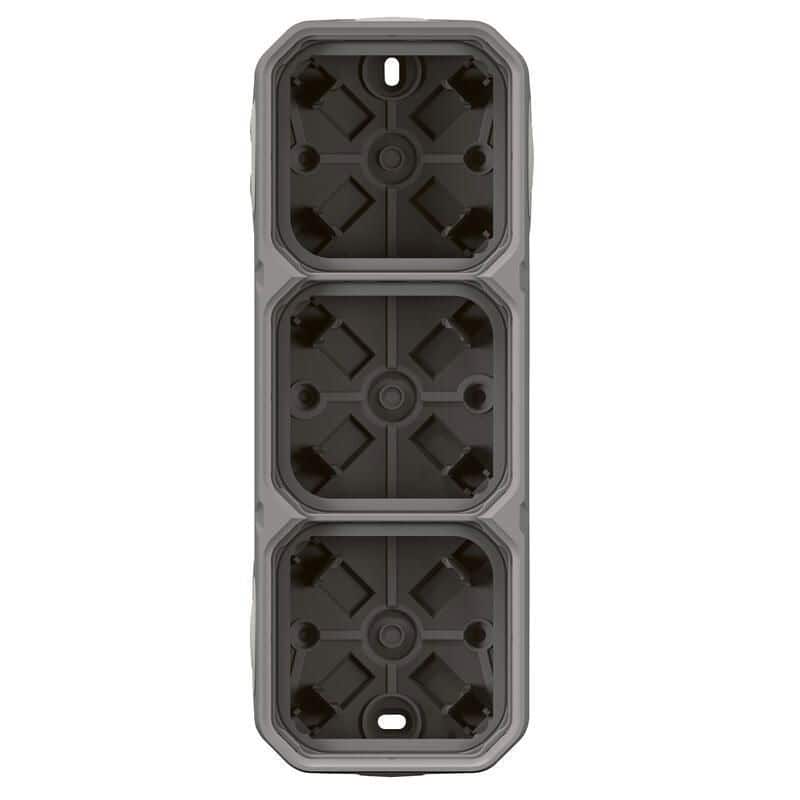 Boitier gris saillie 3 poste PLEXO LEGRAND 069680L
