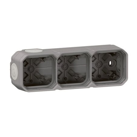 Boitier gris saillie 3 poste PLEXO LEGRAND 069680L