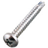 Vis - Ø 4.2 mm - autoperceuse tête cylindrique empreinte phillips acier zingue blanc