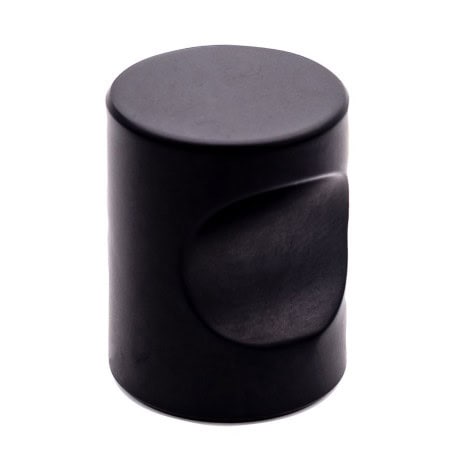 Bouton encoche noir mat