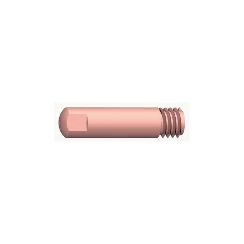 Tube contact cylindrique M6 - 0,8 mm pour torche MIG ABICOR BINZEL