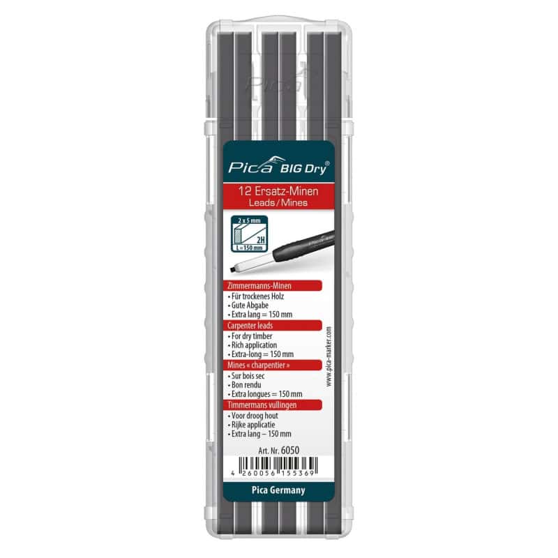Mine pour bois sec 2H pour crayon porte-mine Big Dry