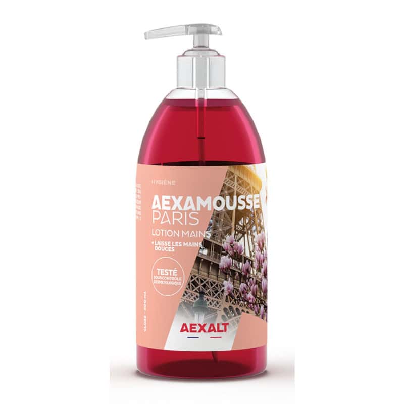 Savon liquide pousse mousse parfumé 0,5 L AEXALT CL032