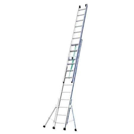 Échelle à coulisse 2 plans à corde - 2 x 14 échelons - PLATINIUM 300 AGRIP TUBESCA