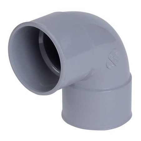 Coude PVC femelle/femelle Ø50 mm 87°30 NICOLL