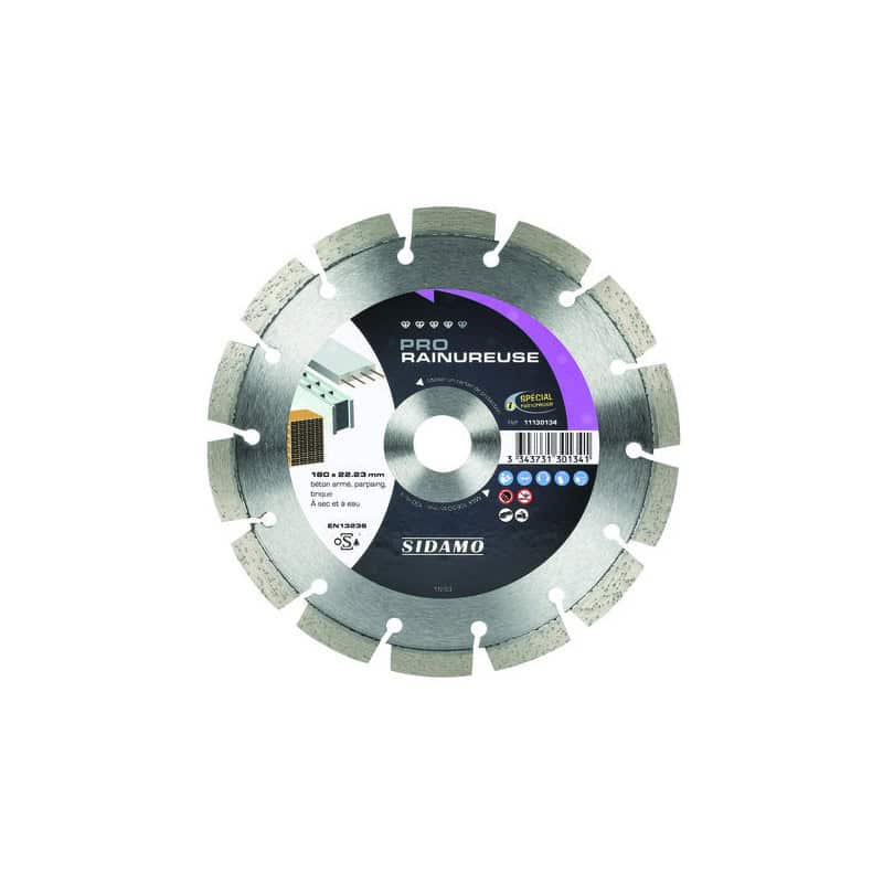 Disque diamant pro rainureuse SIDAMO