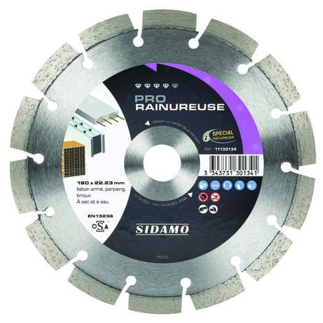 Disque diamant Ø150 pro rainureuse SIDAMO