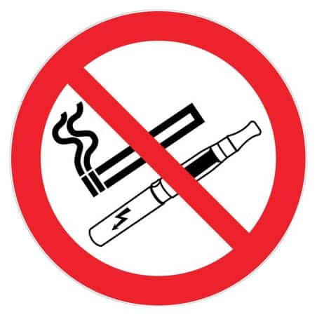 Panneau de signalisation "Défense de fumer et vapoter" NOVAP